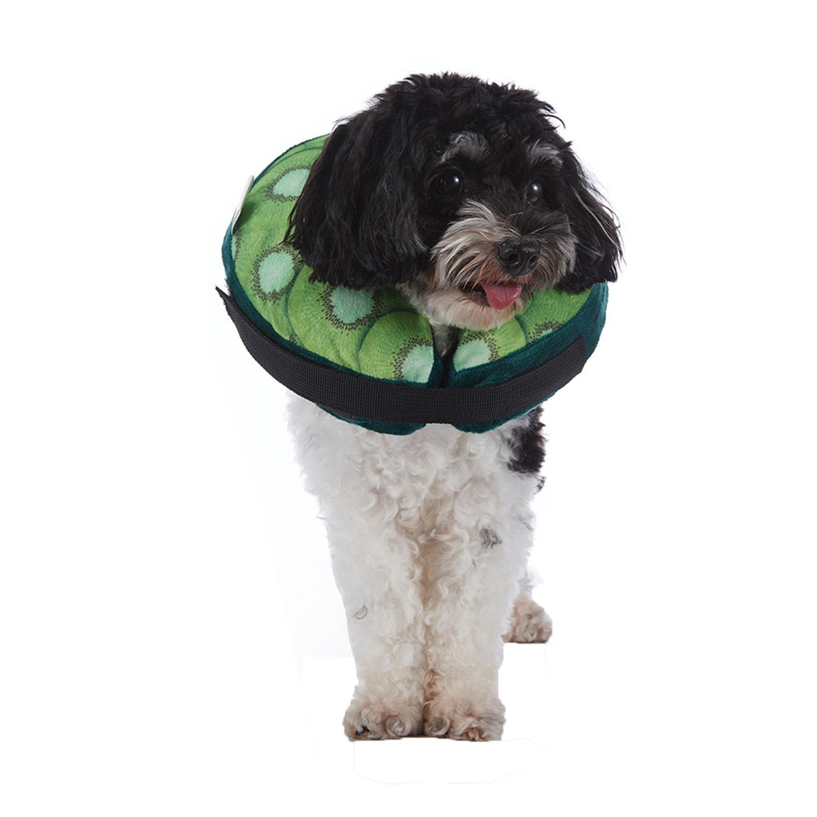 FANSU Inflatable Dog Collars for After Surgery, Recovery Collar for Dogs and Cats Adjustable Pet Cone Collar Soft Round Donut Collar for Cats Dogs to Stop Licking Wounds (S,Kiwi)