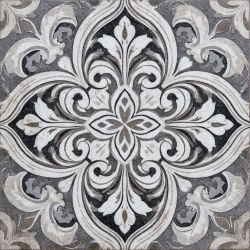 IOHEFY Floor Tiles Self Adhesive 12x12 Inch Grey Peel and