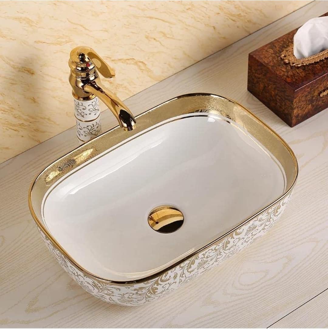 Golden Wash Basin - Luxurious Table Top Sink -3