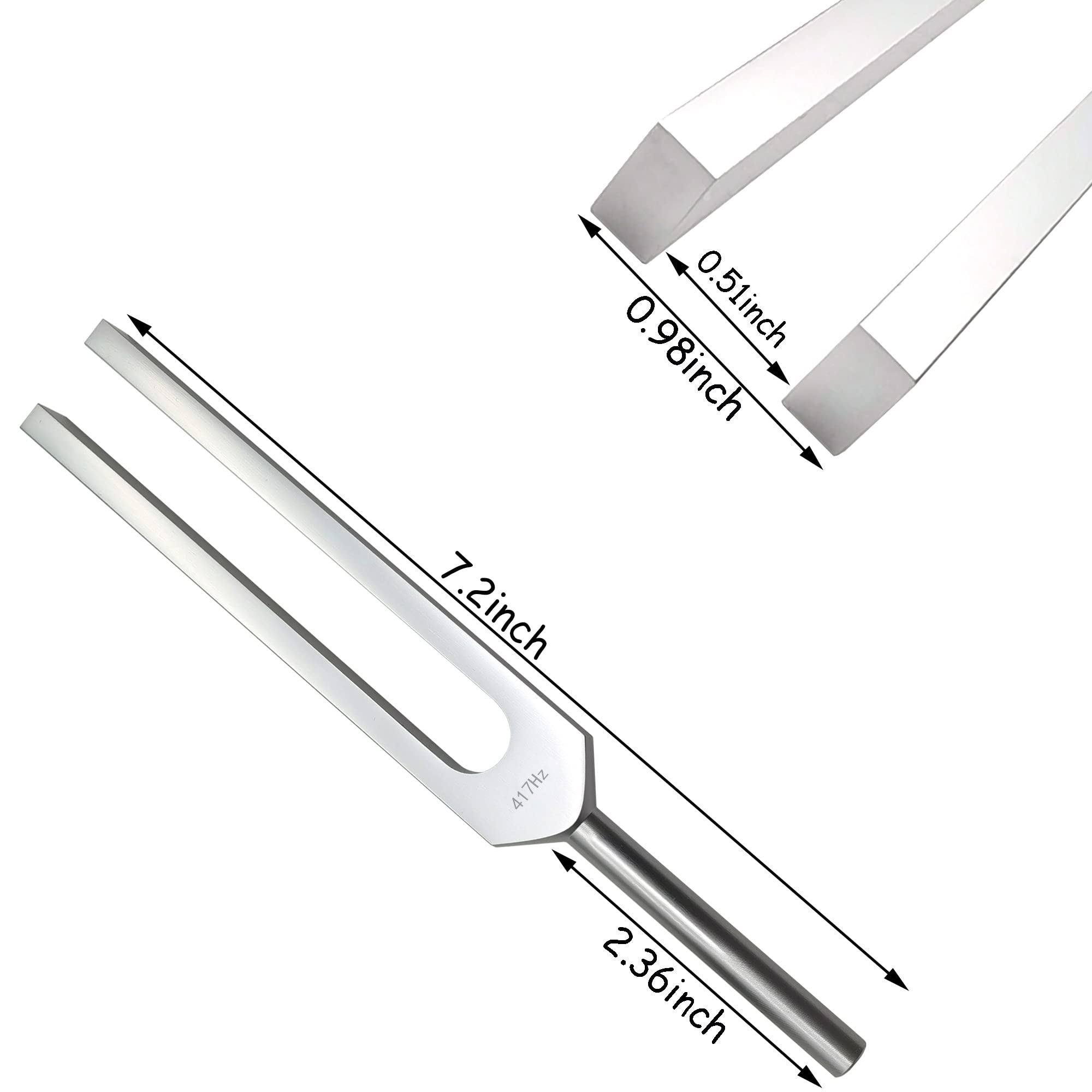 Stimmgabel 417 Hz Stimmgabel Chakra für DNA-Reparatur Heilung Stimmgabeln Klangheilgabel Aluminiumlegierung Professionelles Stimmgabel Instrument