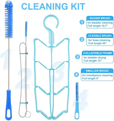 Miniatura 6 de 3l Hydration Bladder - 3 Liter Water Bladder BPA Free Leak Proof Water Reservoir, Backpack Hydration Pack Bladder with Insulated Sleeve Water Bag