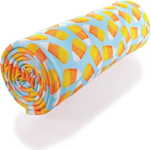 Miniatura 2 de Tela DBP azul mineral de maíz de caramelo retro, poliéster cepillado doble elástico en 4 direcciones, 1 yarda