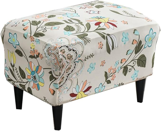 EcoAncheng Stretch Ottoman Cover Rectangular Storage