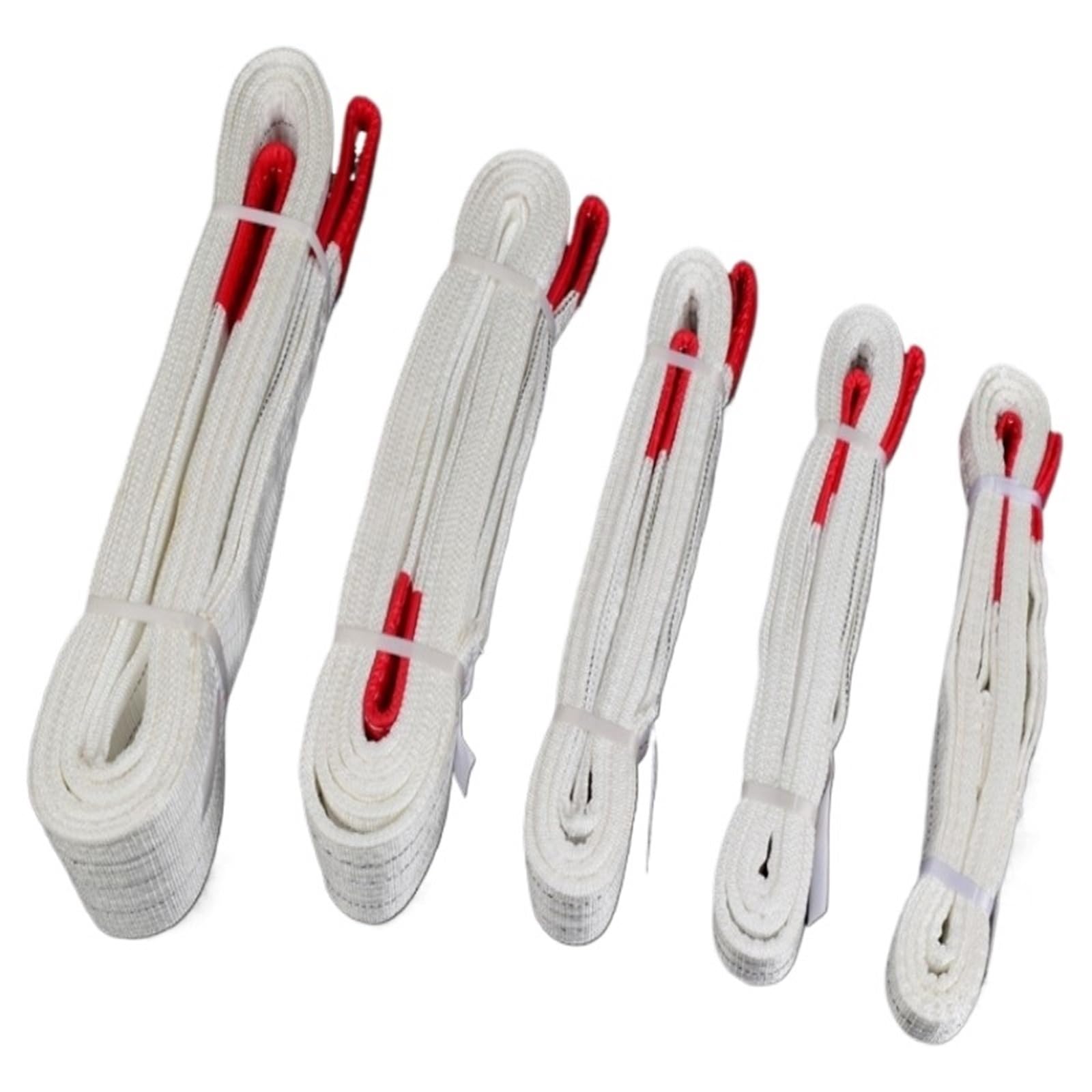 4-Lagiges Geflecht, Verschleißfestes Hebeband Für Kranarbeiten, Industrielle Hebearbeiten, Flachgurt-Anhängerseil Mit Lager,2 Ton Length 3m