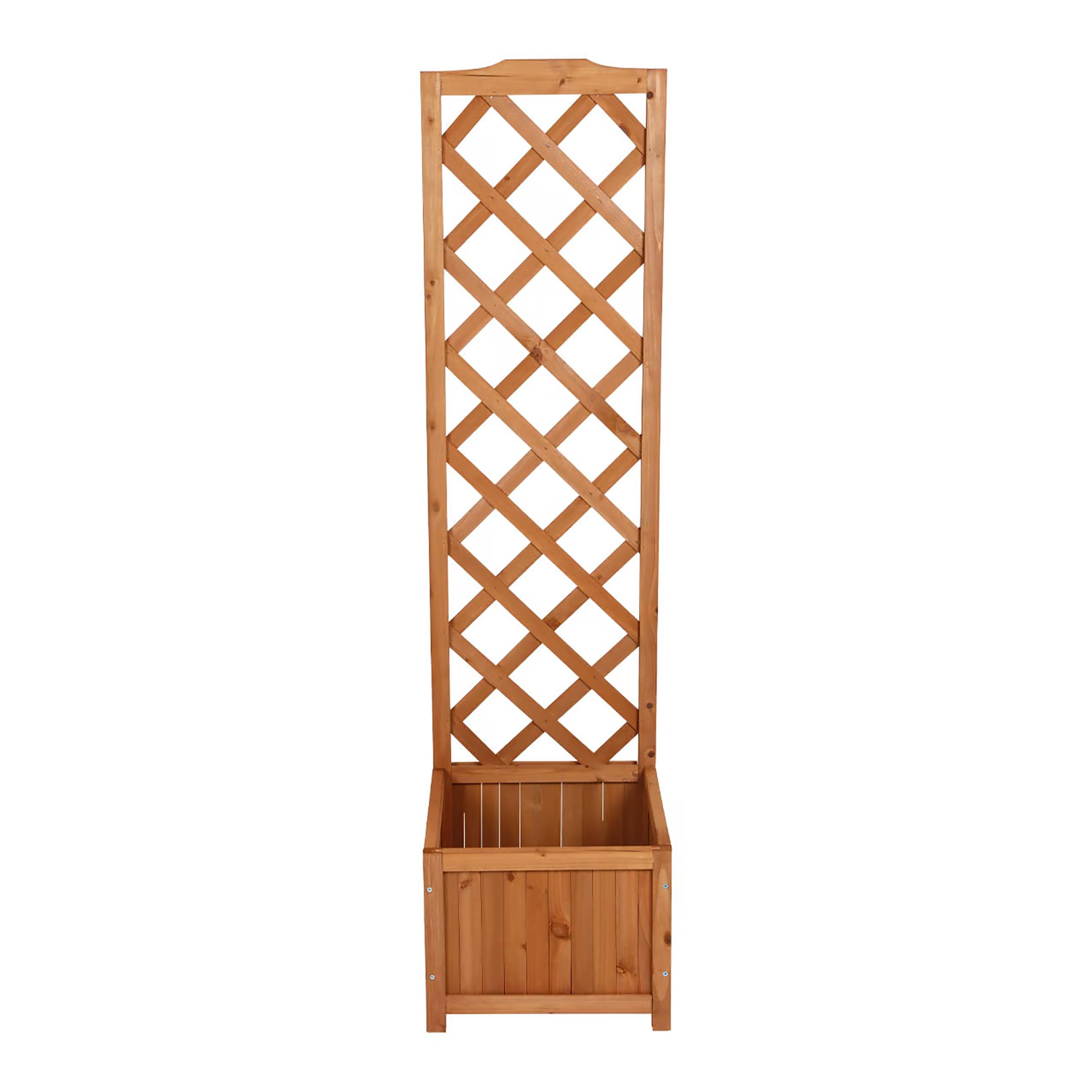 Spetebo Holz Pflanzkübel mit Spalier - 135 x 40 cm - Blumenkasten mit Rankhilfe - Garten Deko Pflanzkasten Blumenkübel Blumentopf mit Gartenspalier Rankgitter für Kletterpflanzen Rankgewächs