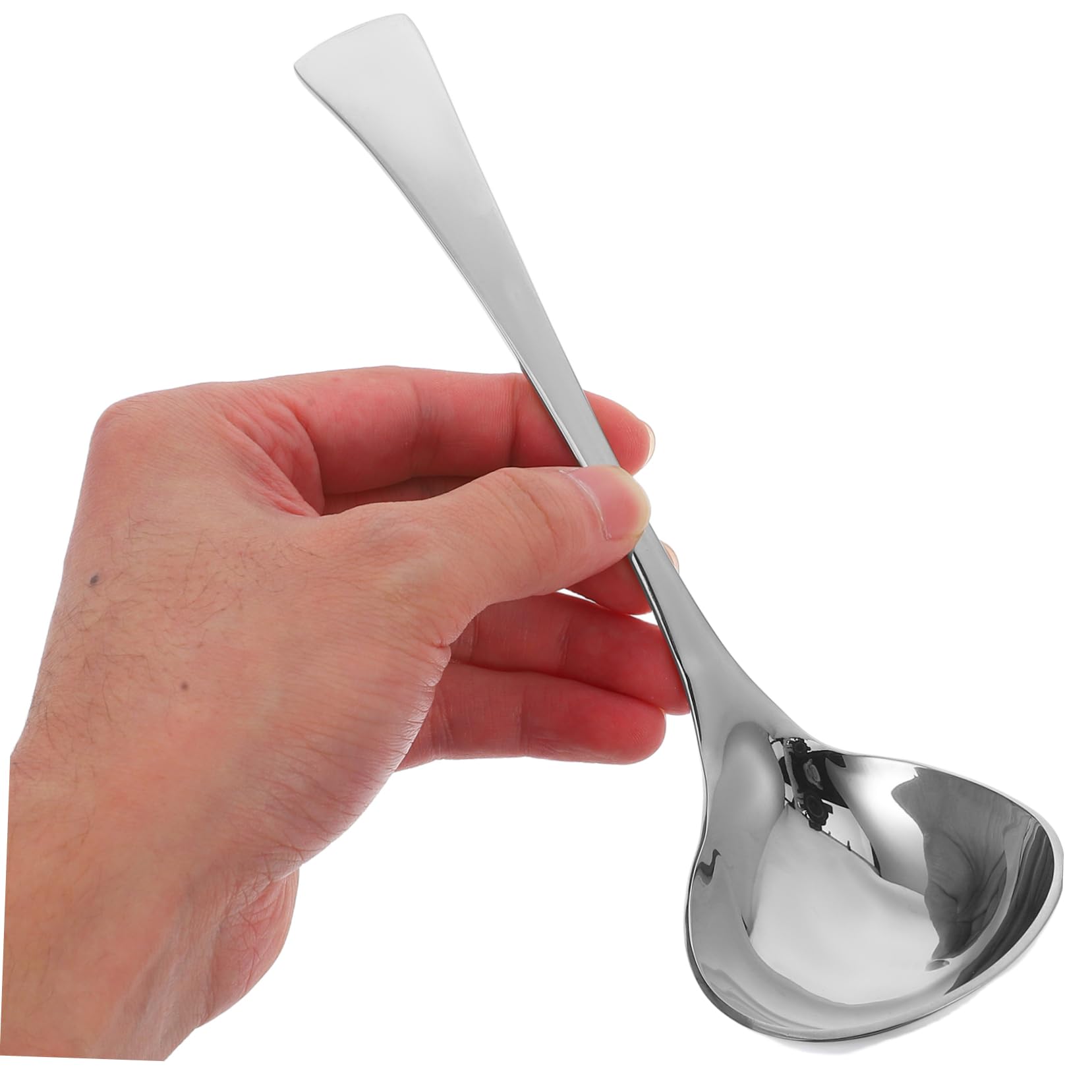 Cabilock 2piezas Cuchara Sopera de Acero Inoxidable Pequeña para Salsas y Sopas para Usar Mesa y Cocina Mango Cucharones