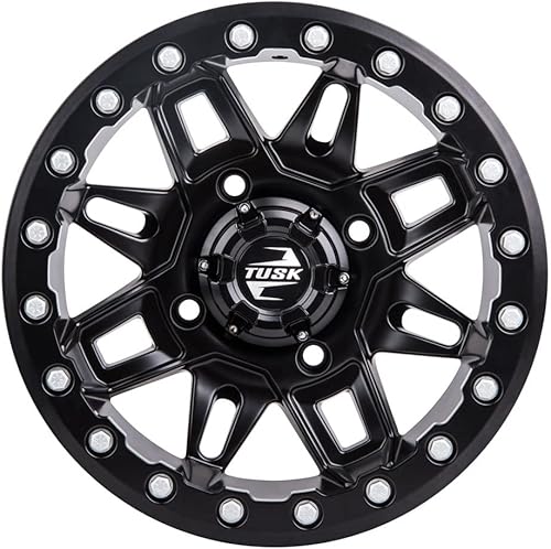 Miniatura 5 de 4156 Tusk Wasatch Beadlock Wheel 14x7 4.0 + 3.0 Matte Black
