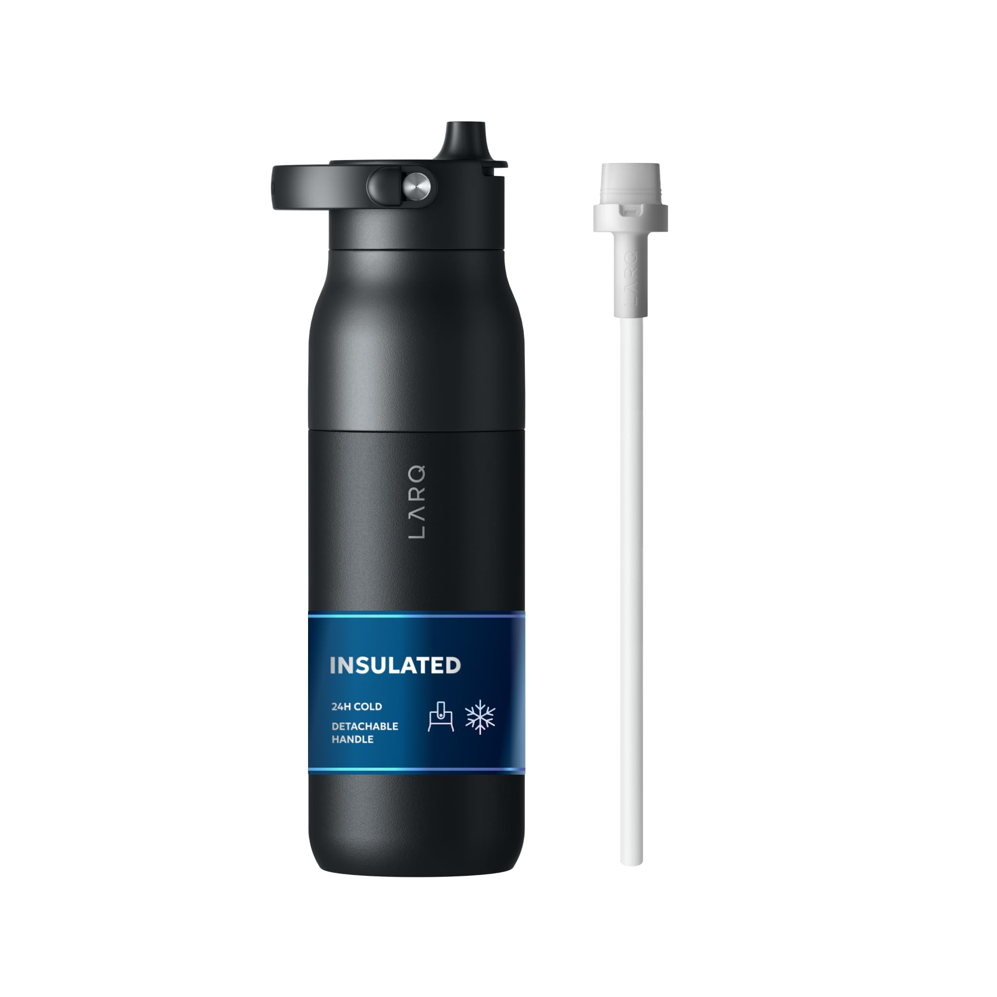 Bottle Swig Top 680ml/23oz – Insulated Stainless Steel Water Bottle with Integrated Straw – Wide-Mouth, Detachable Handle, BPA Free – Perfect for Gym, Sport, Football, Yoga and Travel