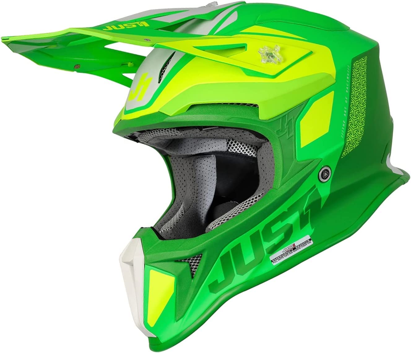 Just1 Racing J18 Pulsar MIPS Technology Fiberglass Shell MX Off-Road Motocross Motorcycle Helmet