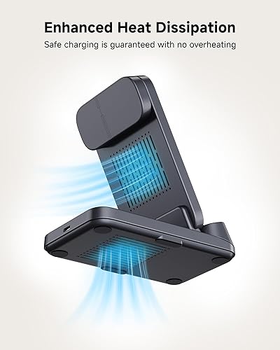 Miniatura 7 de SwanScout 708S 3-in-1 Wireless Charging Station for Samsung S25 Ultra/S25/S24/S23/S22/Z Flip7, Foldable Wireless Charger for Galaxy Watch 8