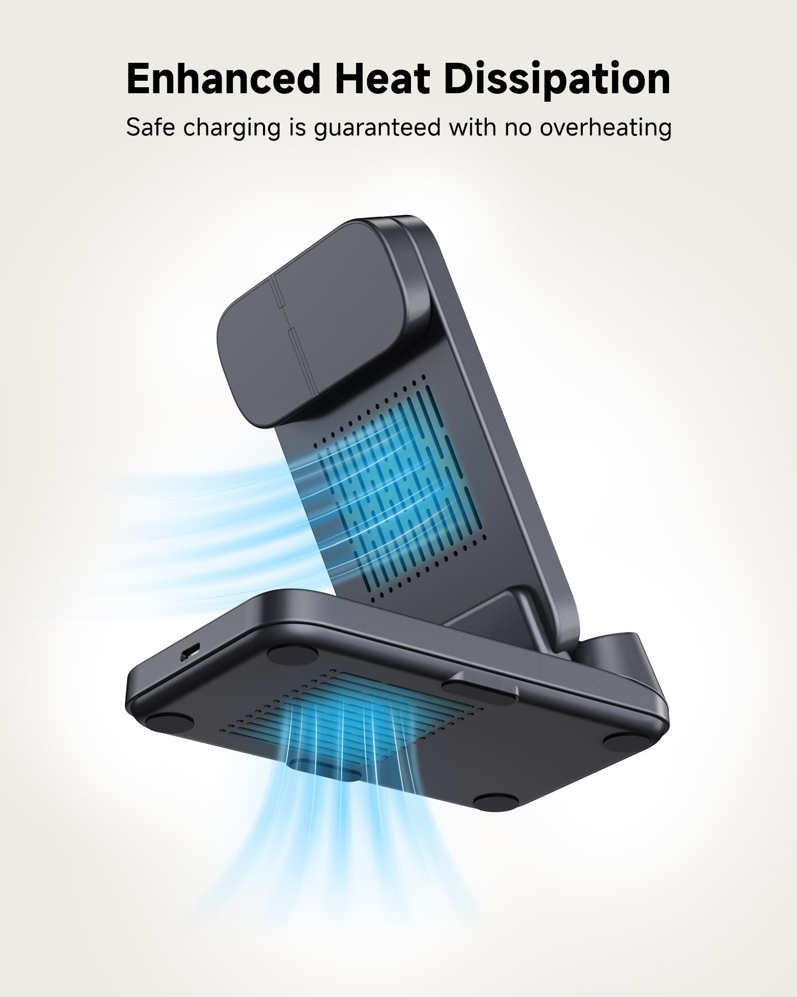 SwanScout Induktive Ladestation, Wireless Charger für Samsung Galaxy S26 Ultra/S26+/S25 Ultra/S25+/S25/S24/S23/S22, für Galaxy Watch Ultra/8/8 Classic/7/6/5/4, Buds4 Pro, SwanScout 708S (Ohne Adapter)
