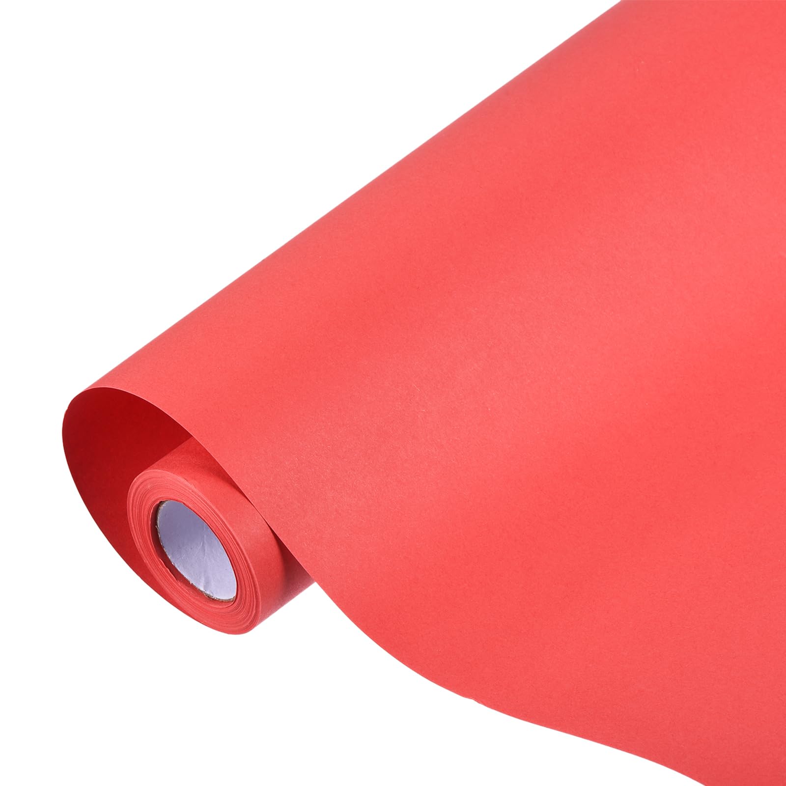 sourcing map Kraft Wrapping Paper Roll, 38cm x 1100cm Decorative Paper for Gift Wrapping Bouquet Flower Bulletin Board Art Painting Craft Packaging Shipping, Red 80GSM โ image 1