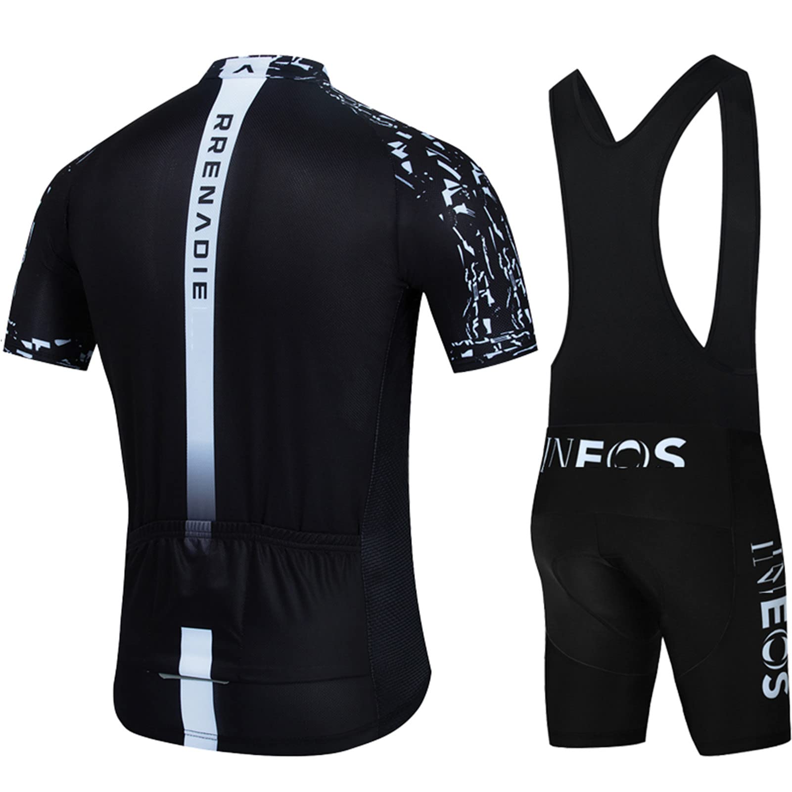 Cuissard de cyclisme à bretelles pour homme - Coupe classique avec rembourrage en gel 9D - Pour la course à pied, le vélo, l'entraînement