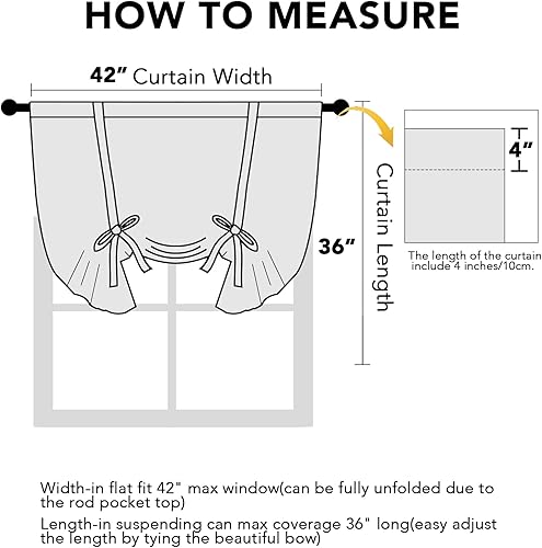 Miniatura 9 de H.VERSAILTEX Cattleya - Cortinas reversibles con estampado floral y bolsillo para barra para ventana pequeña, 42 pulgadas de ancho por 45 pulgadas