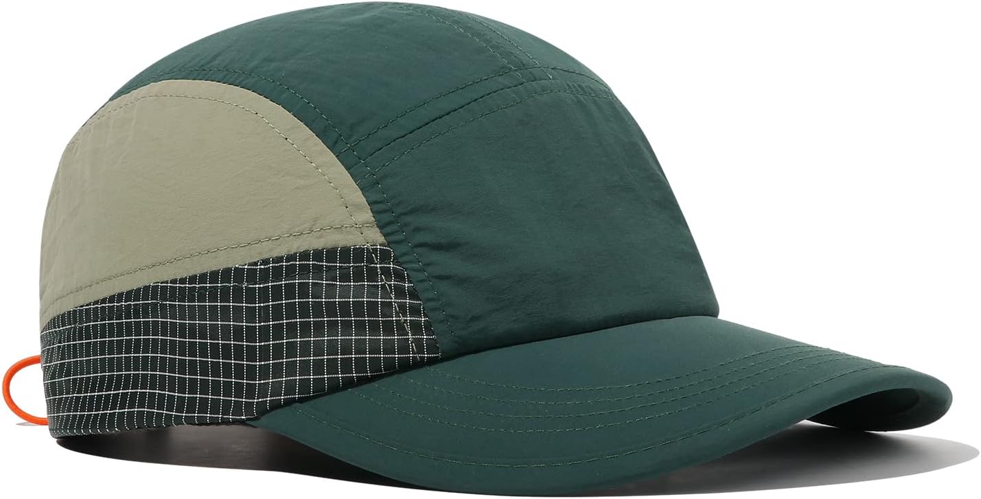 CLAPE Baseball Cap Quick Dry 5 Panel Trucker Hat Unstructured Dad Hat Sports Running Cap Low Profile Golf Hat Fitted Cap, Wbbc9-green, One Size