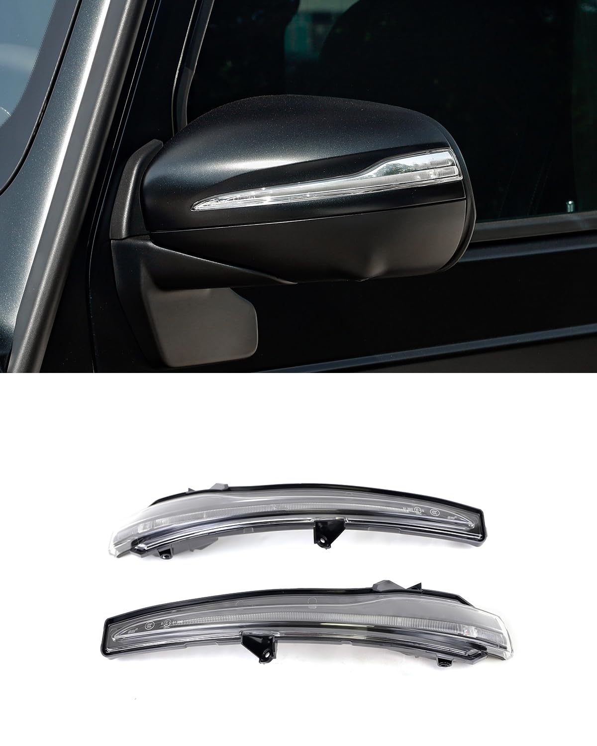 TZYSZDB Turn Signal Light, Side Mirror Lamp Rearview Mirror Light Indicator LED Light fit for Mercedes Benz G-Class G63 G500 G550 W464 W463A 2019-2024(Left+Right)