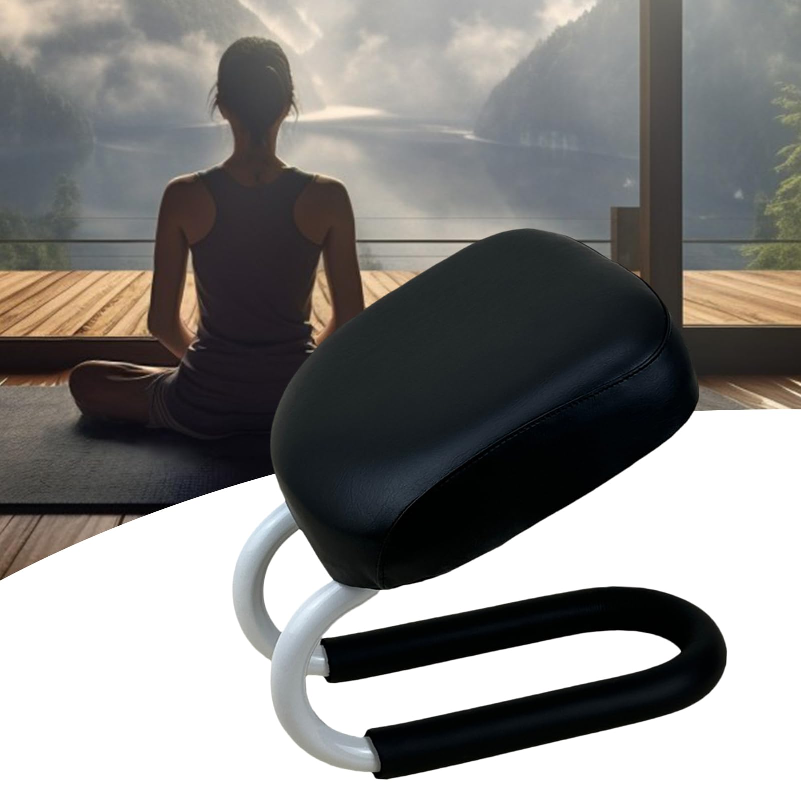 Tabouret de prière, Chaise de méditation Portable, siège de Pleine Conscience, Adorable et Compact, Coussin Doux et Base antidérapante, Accessoires de Yoga, Adultes et