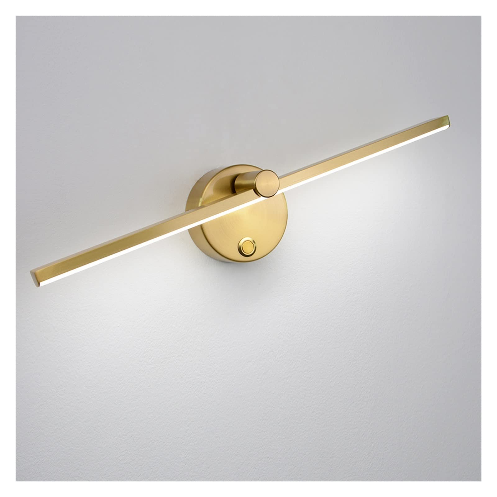 Luci da parete a LED per camera da letto 8 W Luci per interni regolabili 4000 K Bianco e Nero Applique da parete per la decorazione domestica Illuminazione a specchio da comodino con opzione