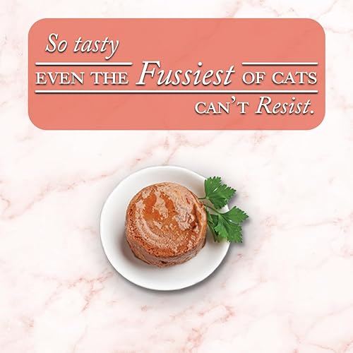 Miniatura 7 de Fussie Cat Fine Dining Paté - Alimento húmedo enlatado sin cereales para gatos, paquete variado de 4 sabores con tapa de lata (12 latas) (atún y