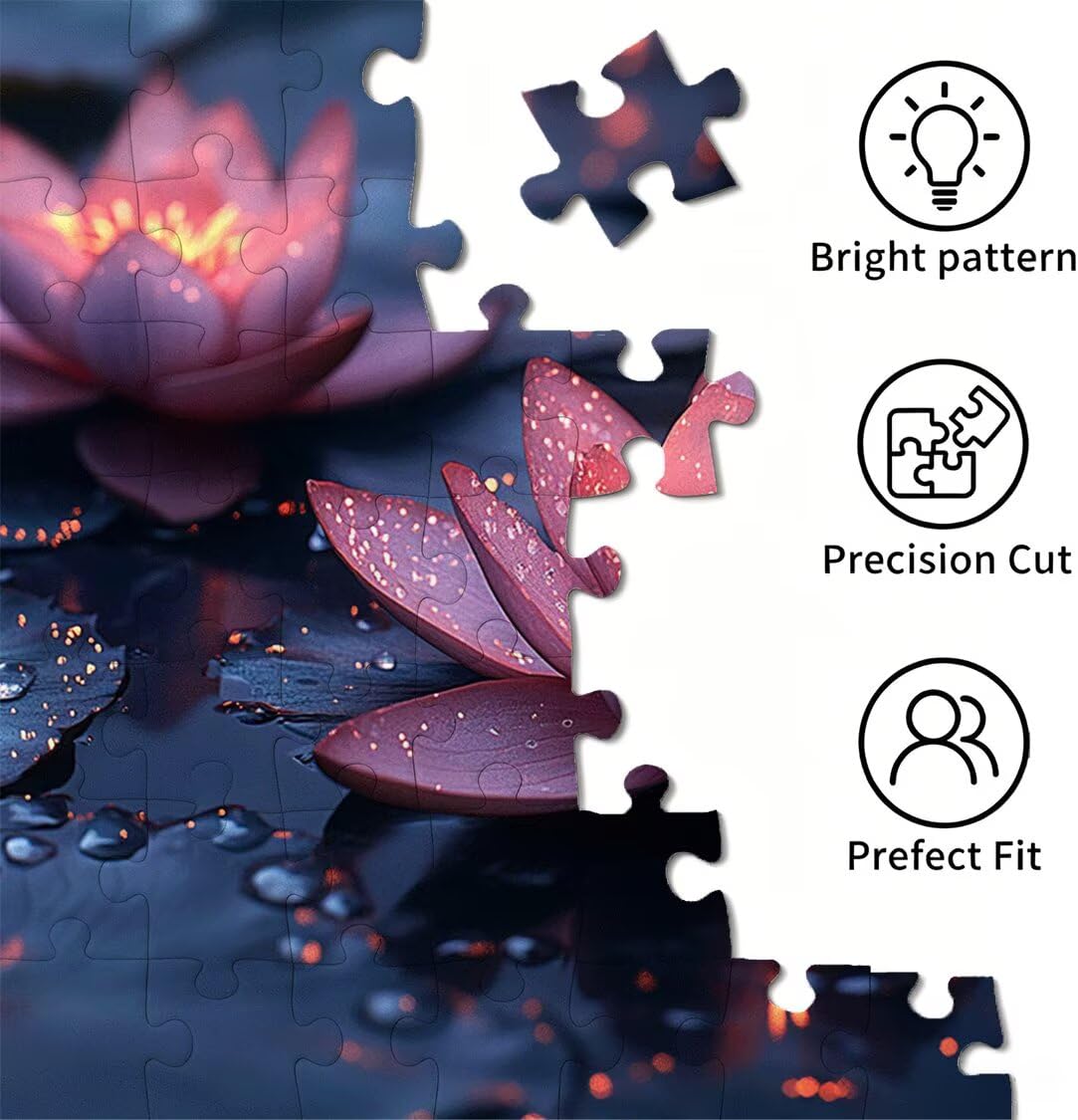1500 sztuk puzzli dla dorosłych, gry rodzinne, staw kwiatowy, n-389