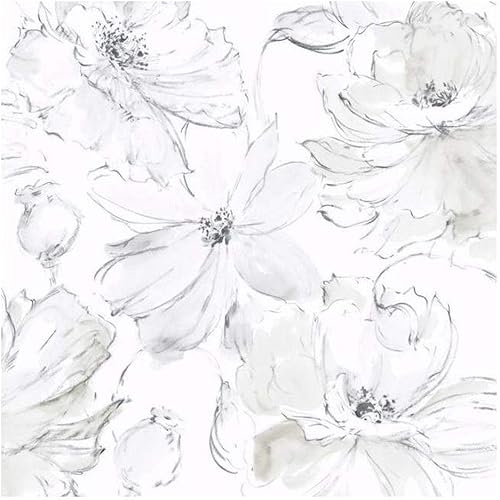 York Wallcoverings CL2520 Floral Dreams Papel pintado Gris