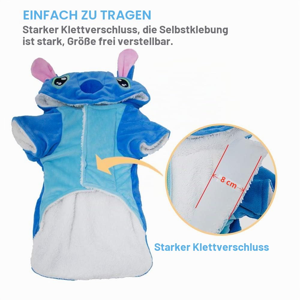 Gimilife Haustierkostüm, Hunde-Kapuzenpullover, Haustier-Weihnachtspyjama-Outfit, Haustiermantel für kleine, mittelgroße und große Hunde und Katzen, Halloween und Winter, 3XL