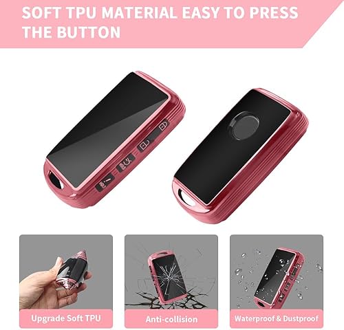 Miniatura 4 de QBUC for Mazda Key Fob Cover with Keychain,Fit for Mazda 3, Mazda 6, Mazda 3 Hatchback, Mazda CX-5, CX-9, CX-30