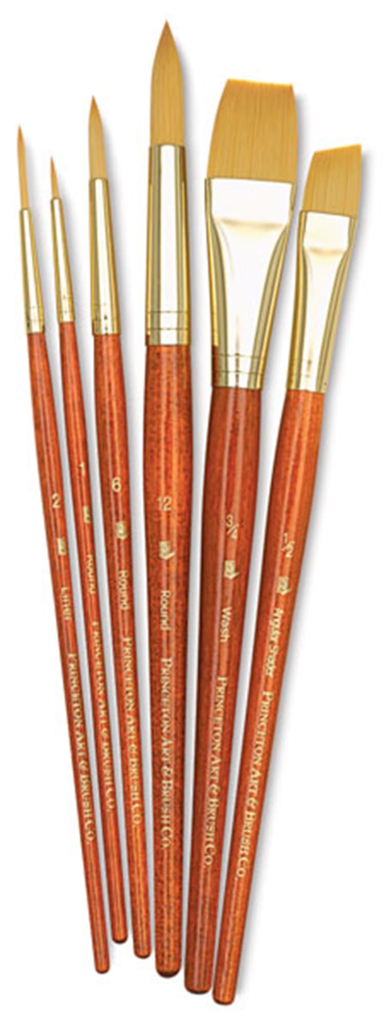 Princeton 9153 Brush Set Golden Talkon, Brush Set Golden Talkon, 0.25" Height, 3.5" Width, 9.25" Length (Pack of 6)