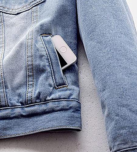 Lifeshe 6-7106-US-LIF Women'S Winter Detachable Hoodie Sherpa Fur Fleece Lined Denim Jean Trucker Jacket Coat Light Blue thumb #6