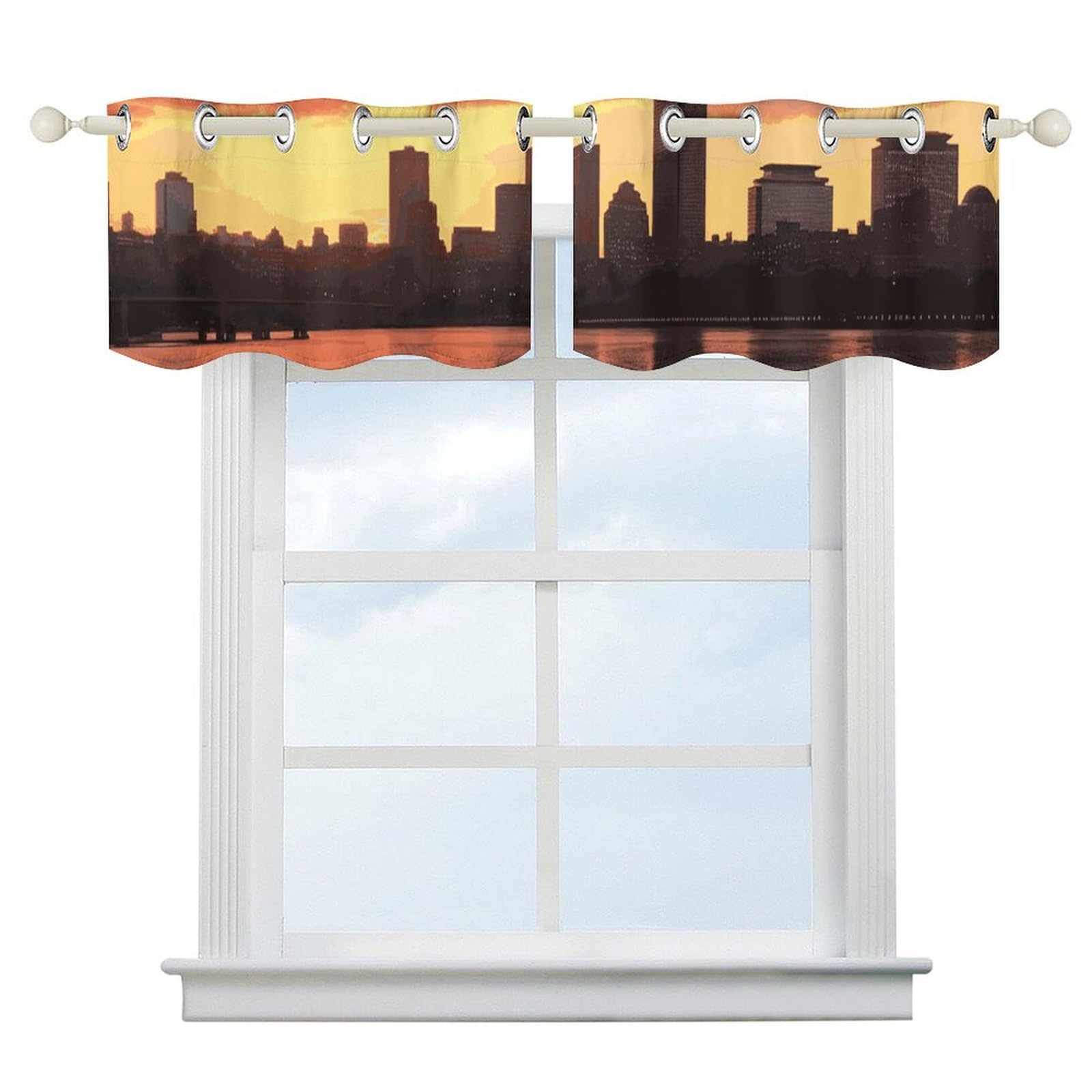 Rideaux occultants thermiques Boston Charles pour bloquer la lumière et le froid lot de 2