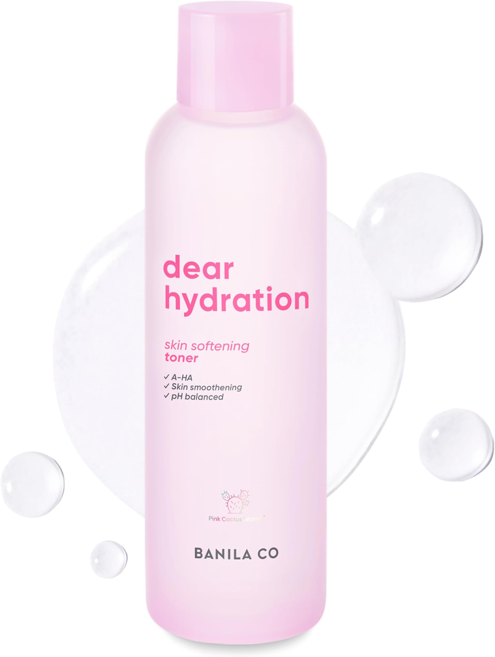 - Dear Hydration Skin Softening Toner | Mild pH & Alcohol-Free | Dermatologist Tested | Balances, Hydrates, Gentle Exfoliation Moisturizing Toning Water with AHA (200ml / 6.76 fl oz)
