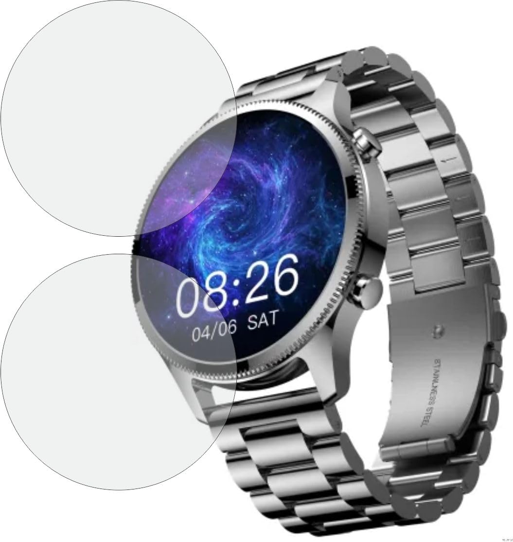 TELTREK SmartWatch Screen Guard for Noise NoiseFit Halo Plus Elite Edition (Pack of 2)