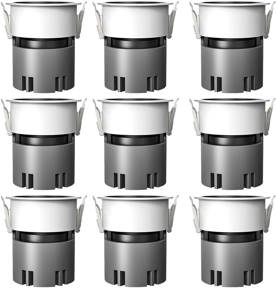 IP65 Waterproof Spotlight, 7W Aisle Deep Cup Downlight, 3000K-6000K Dimmable LED Ceiling Lights, LED Recessed Lighting Downlight for Restaurant Kitchen Bathroom 9 Pcs