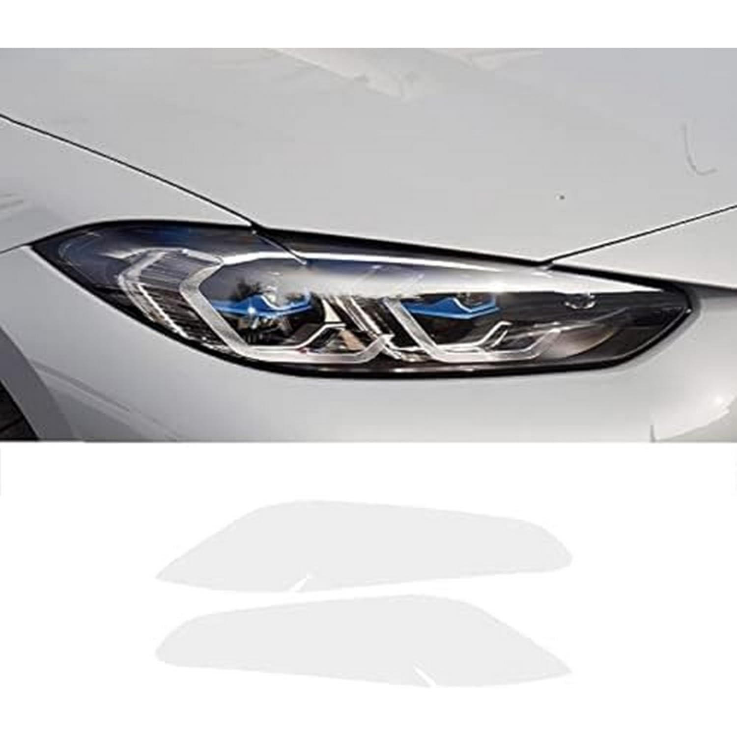 Film TPU BMW Série 4 G22 G23 : protection de phare noir transparent haut de gamme