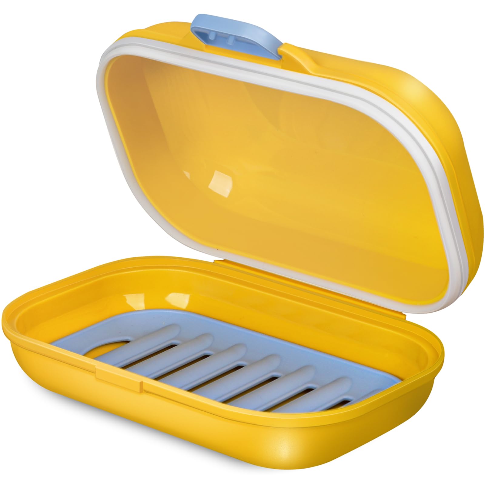PEISAINOX Travel Soap Case, 100% Leakproof Soap Box with Lid, Bar Soap Holder for Traveling, Draining Soap Dishes for Bathroom, Shower, Gym, School, Camping, Vacation, Outdoor,Travel Essentials