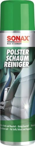 SONAX PolsterSchaumReiniger (400 ml) entfernt fasertief selbst hartnäckige Verschmutzungen aus Polstern, Teppichen und anderen Geweben | Art-Nr. 03062000