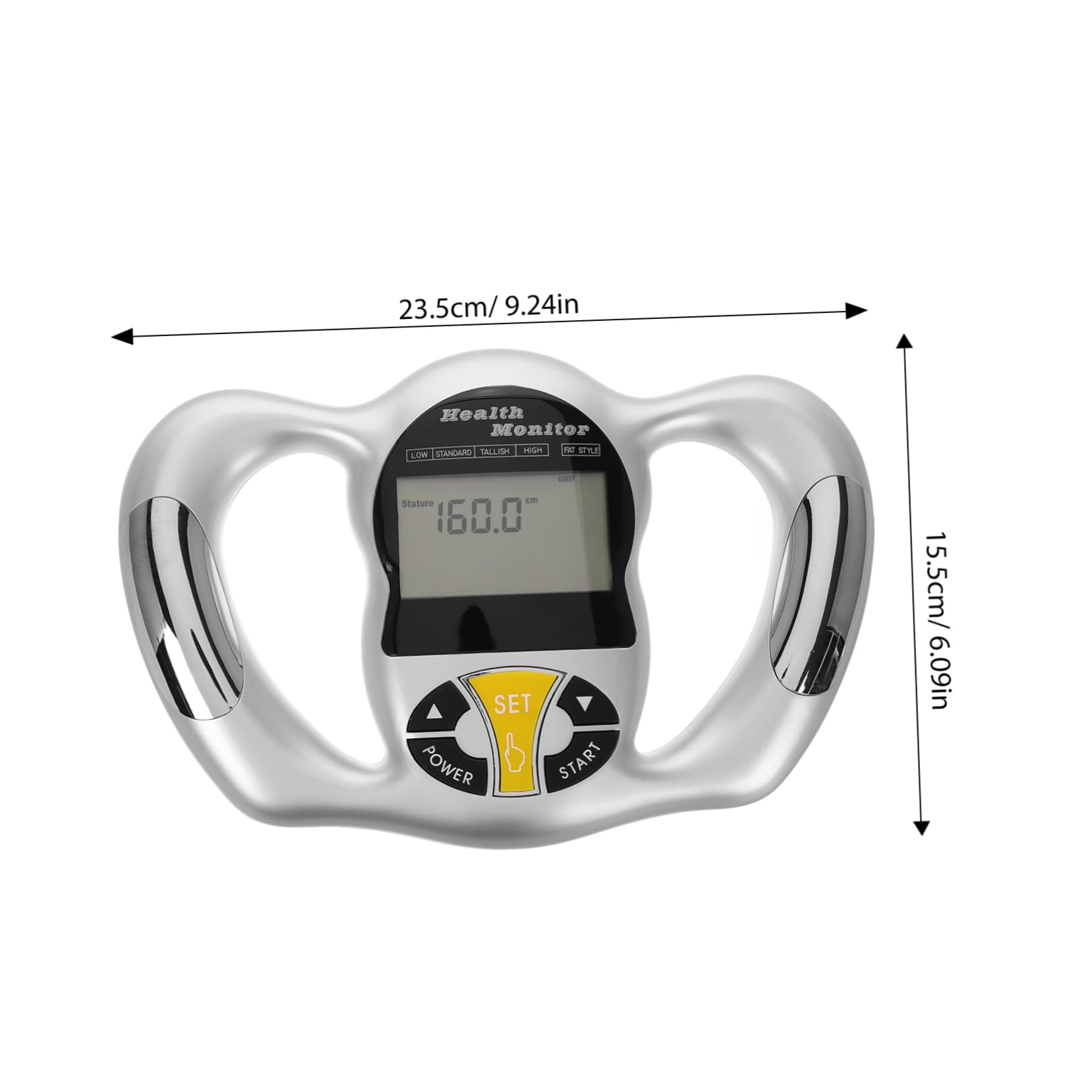 Ipetboom Medidor Portátil de Grasa Corporal Tecnología Avanzada, Pantalla Lcd Precisa y Diseño Compacto para Uso en Fitness y Medición de Imc