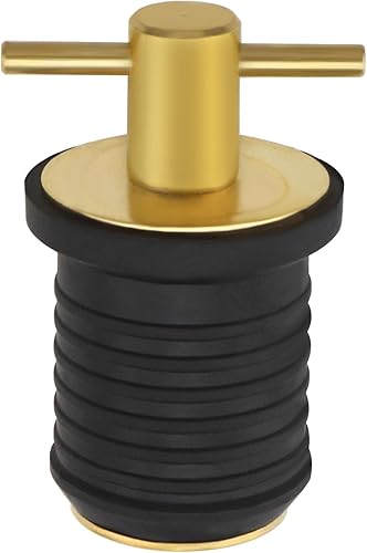 Create idea Tapón de drenaje con mango en T marino, tapón de drenaje giratorio, tapón de compresión de barco, tapón de goma para orificio de 0.984