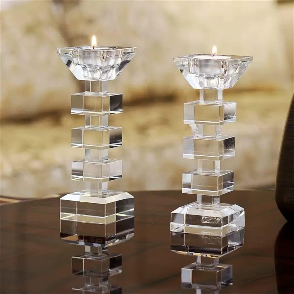 European Single-Head Dual-use Crystal Candle Table Home Jewelry Model Room Soft Decoration Wedding