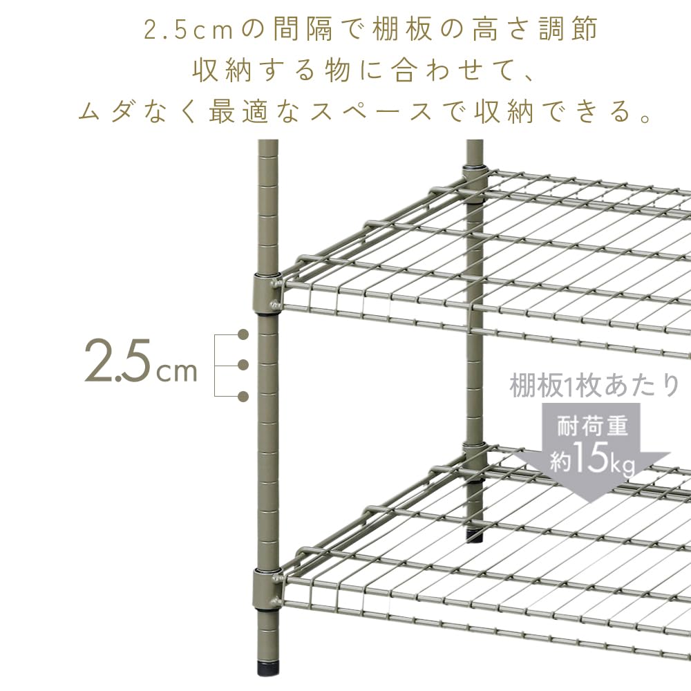Amazon｜アイリスオーヤマ カラースチールシェルフ スチール