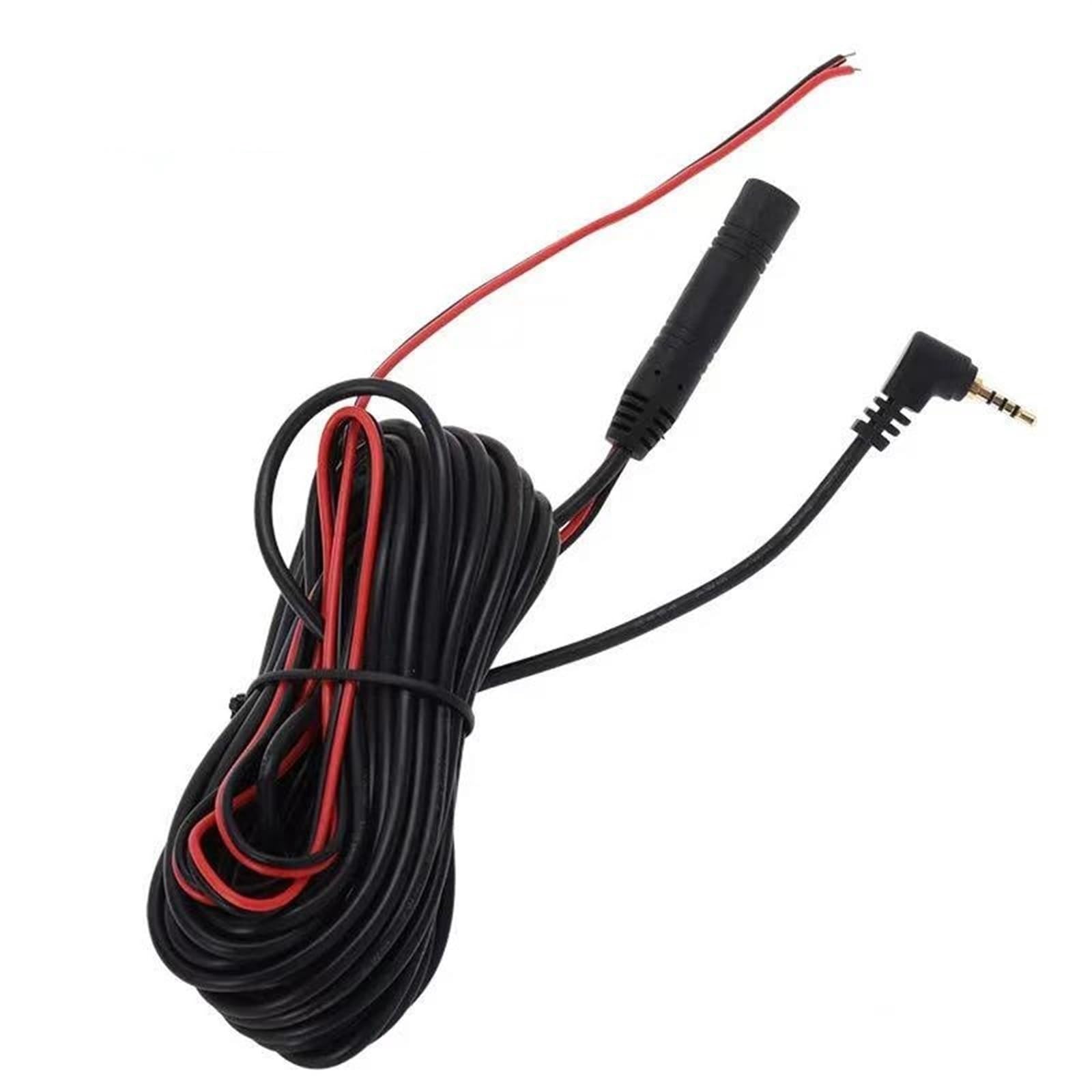 cámara de visión trasera Cable de extensión auxiliar 2,5mm, 6M/10M, grabadora 5 pines, cámara respaldo visión trasera coche, filtro para marcha atrás(B)