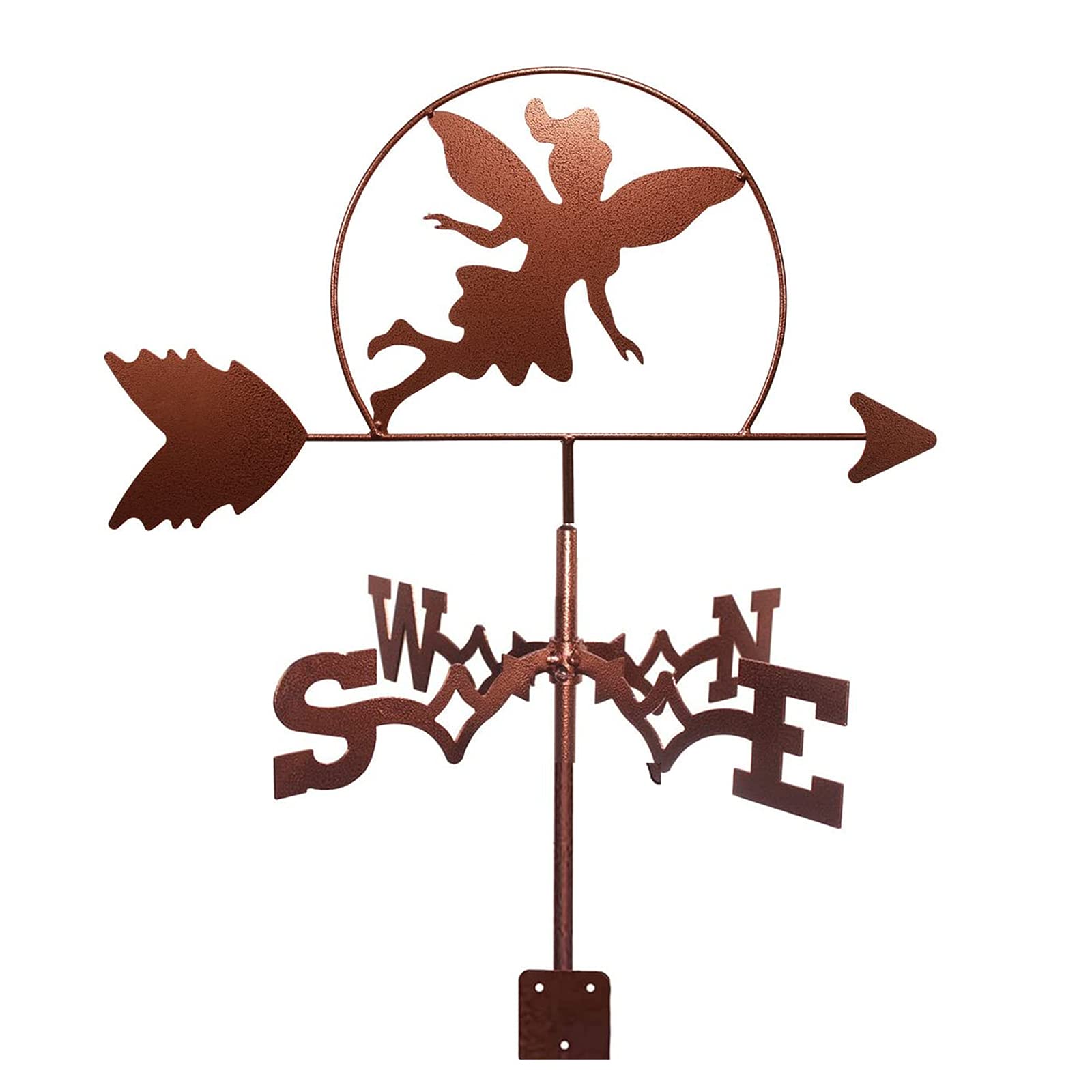 WIQUYBML Wind Vane Weathervane with Animal Silhouette Ornament Roof Mount Weather Weathercock/Fairies/35 * 50Cm