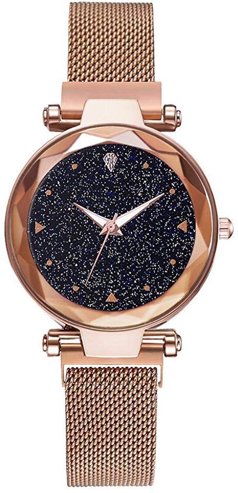 Watch City Analogue Womens & Girls Watch (Black Dial Rose Gold Colored Strap) (B08182GQXF) Amazon Price History, Amazon Price Tracker