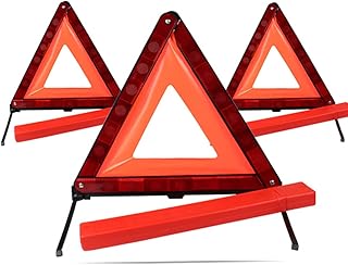 ibasenice 1Pc Sinal De Aviso De Segurança Rodoviária Armazenamento De Carro Compacto O Sinal Os Carros Triângulo De Emergência Automático Sinal De Aviso De Perigo Na Estrada Triângulo De