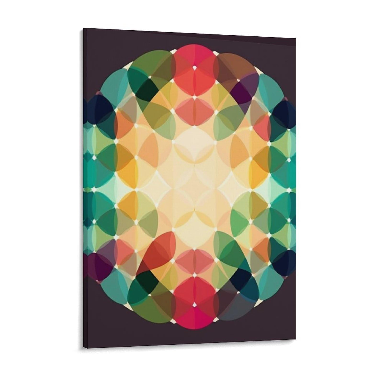 Geometric Circle Canvas Wall Art for Bedroom 18x24inch Canvas Prints Artwork for Walls Modern Picture Artwork Painting for Living Room Aesthetic Wall Paintings for Bathroom Kitchen Office Dec