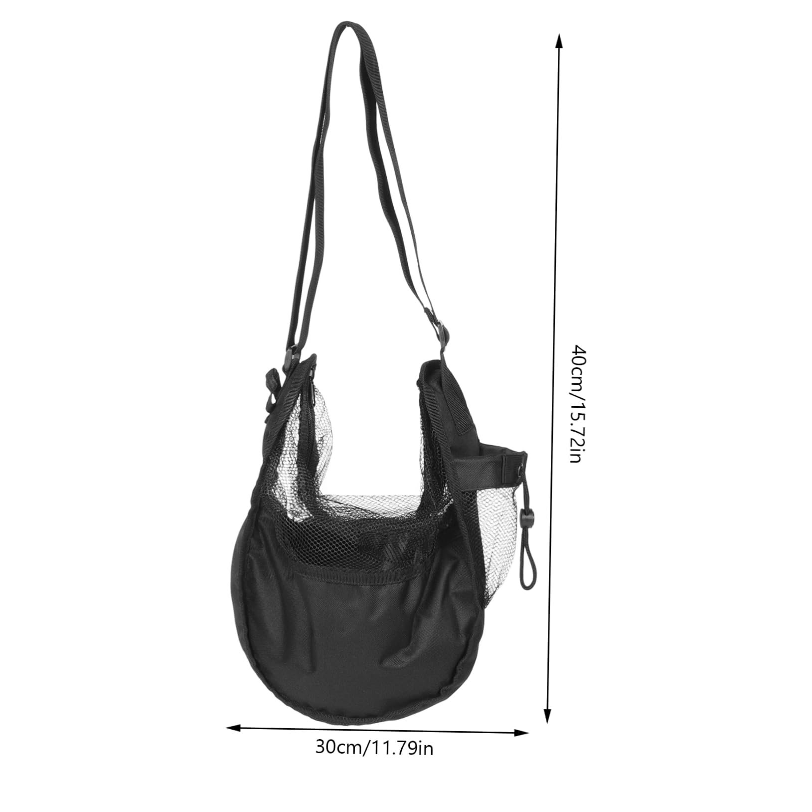 balacoo Single Basketball Bag Mesh Carry Bag for Sports Balls Mesh Storage Bag Zipper Boys' Backpack for Basketball Games