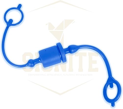 Miniatura 35 de Signite - Juego de 2 tapones de polvo macho y hembra para acoplador hidráulico, 1/2, ISO A hidráulico de desconexión rápida, accesorios de enchufe