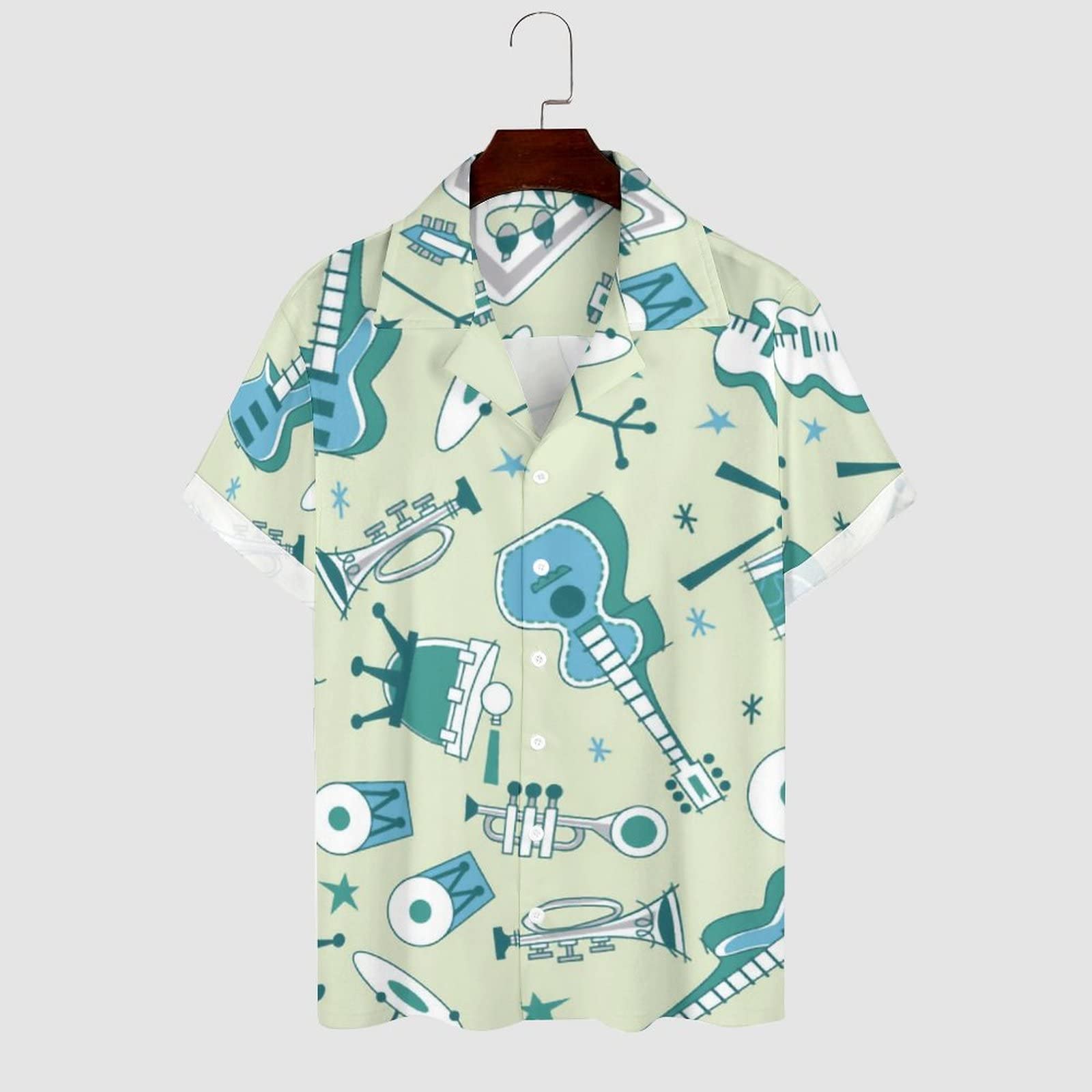 HumanMadeアロハシャツ 食べ物プリント 半袖 おしゃれMサイズ アロハシャツ ミカン柄 和風 ハワイアンシャツ プリントシャツ