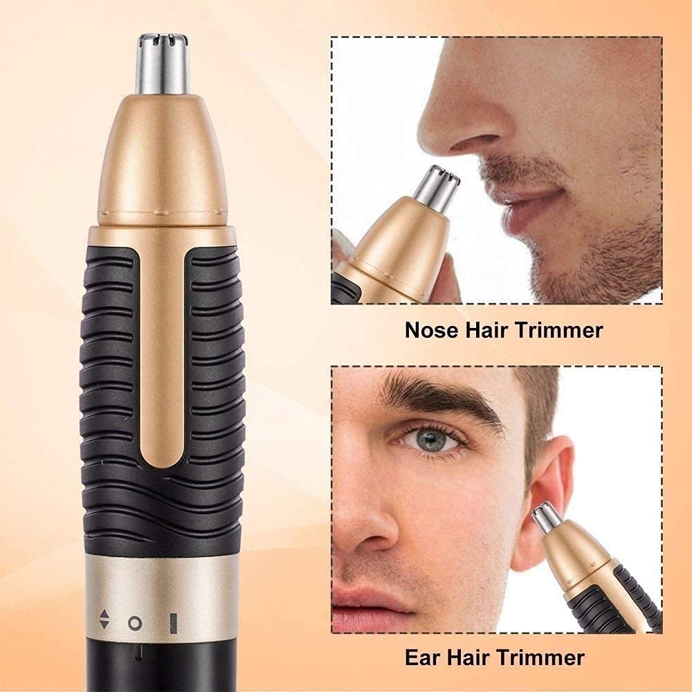 Trimmer del Pelo de la Nariz, Trimmer del Cabello Facial sin Dolor 2 en 1 para Hombres, Mujeres eléctricas para Hombres y Nasal Corte de Pelo, operado por batería