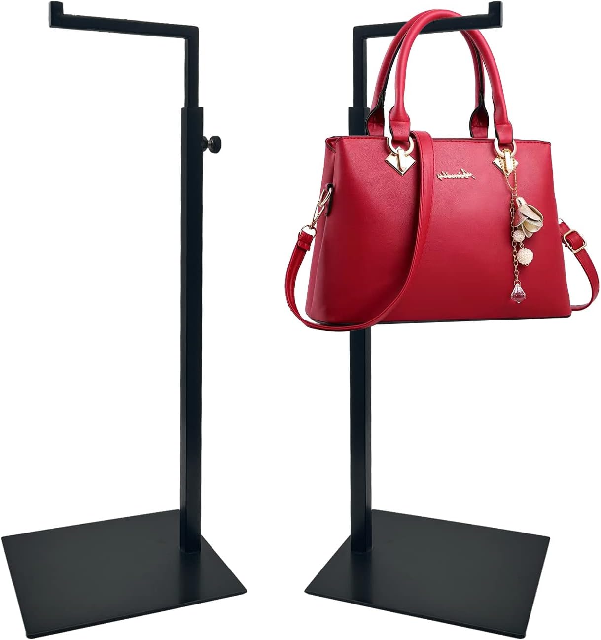 K KAIDIYIN Handbag Display Stand 2 Pack Solid Black Bag